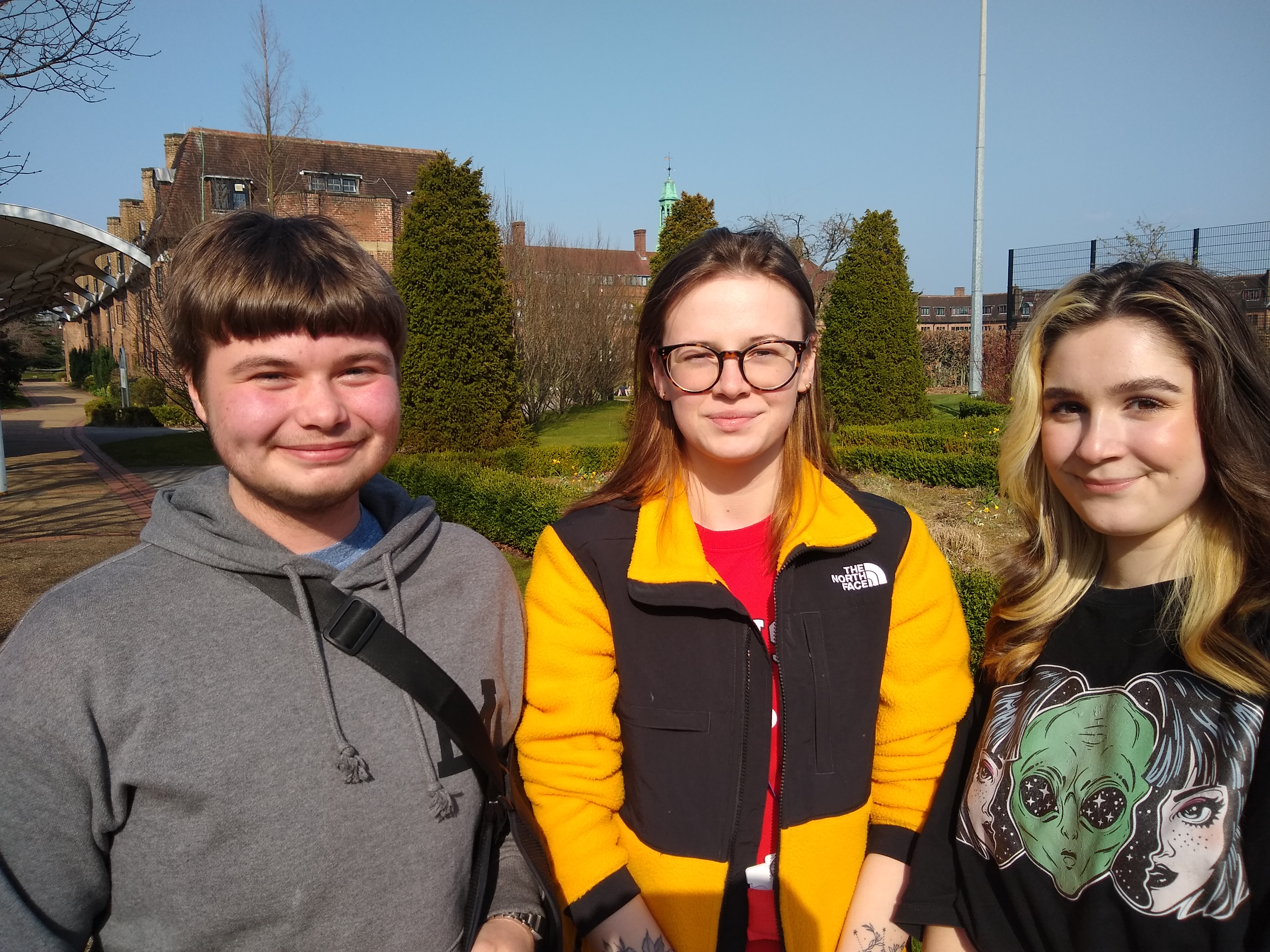 Noah, Erin and Olivia pictured together at hope park